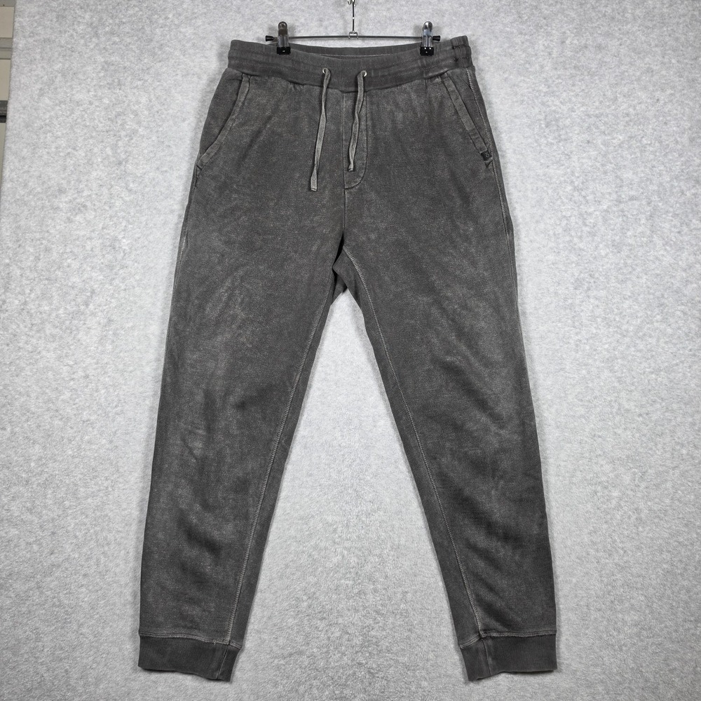 Outerknown Sur Sweatpants Joggers Mens Size Medium Washed Gray French Terry Hemp